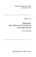 Employment and Conditions of Work and Life of Nursing Personnel