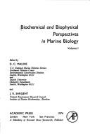 Biochemical and Biophysical Perspectives in Marine Biology