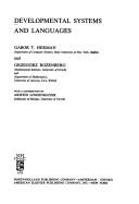 Developmental Systems and Languages