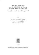 Wohlstand und Wohlfahrt