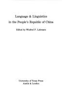 Language & Linguistics in the People's Republic of China