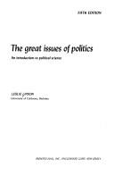The Great Issues of Politics