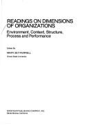 Readings on dimensions of organizations