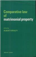 Comparative Law of Matrimonial Property