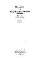 The Letters of John Greenleaf Whittier