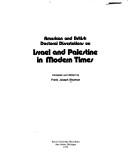 American and British Doctoral Dissertations on Israel and Palestine in Modern Times