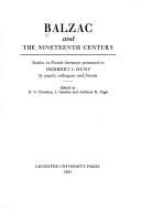 Balzac and the Nineteenth Century