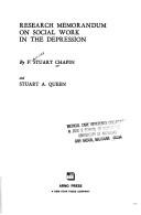 Research Memorandum on Social Work in the Depression