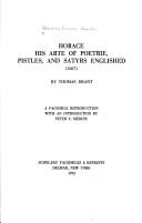 Horace: his Arte of poetrie, Pistles, and Satyrs Englished