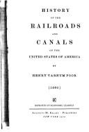 History of the Railroads and Canals of the United States of America