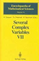 Several Complex Variables VII