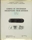 Corpus of Mycenaean Inscriptions from Knossos