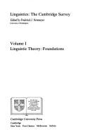 Linguistics, the Cambridge survey