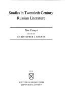 Studies in Twentieth Century Russian Literature