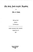 The Early South-English Legendary, or, Lives of Saints