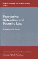 Preventive detention and security law