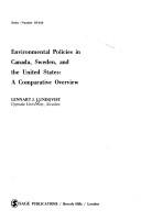 Environmental Policies in Canada, Sweden, and the United States