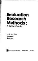 Evaluation Research Methods
