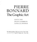 Pierre Bonnard, the Graphic Art
