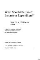 What Should Be Taxed, Income or Expenditure?