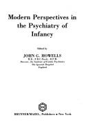 Modern perspectives in the psychiatry of infancy