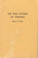 The Thai System of Writing