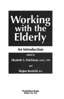 Working with the Elderly