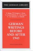 German Writings Before and After 1945