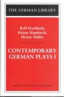 Contemporary German Plays I