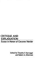 Critique and Explanation