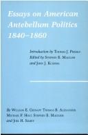 Essays on American Antebellum politics, 1840-1860