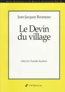 Le Devin Du Village (Recent Researches in the Music of the Classical Era)