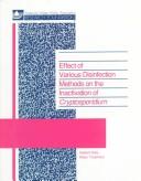 Effect of Various Disinfection Methods on the Inactivation of Cryptosporidium