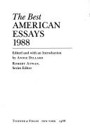Best American Essays, 1988