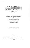 The Journal of William Schellinks' Travels in England, 1661-1663