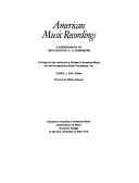 American music recordings