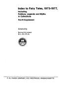 Index to Fairy Tales, 1973-1977: Including Folklore, Legends, and Myths in Collections