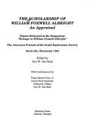 The Scholarship of William Foxwell Albright