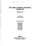 The Object Database Standard, ODMG-93
