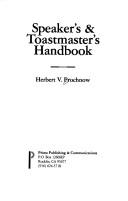 The Speaker's and Toastmaster's Handbook