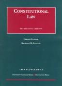1999 supplement, Constitutional law, thirteenth edition