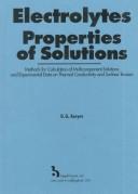 Electrolytes, Properties of Solutions