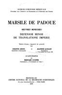 Œuvres mineures