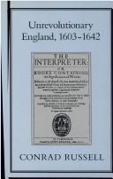 Unrevolutionary England, 1603-1642