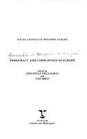 Democracy and Corruption in Europe