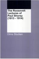 The Roosevelt Lectures of Paul Shorey (1913-1914)