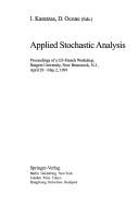 Applied Stochastic Analysis