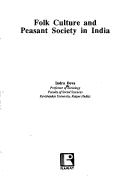 Folk Culture and Peasant Society in India