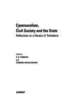Communalism, Civil Society, and the State