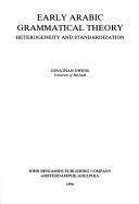 Early Arabic Grammatical Theory